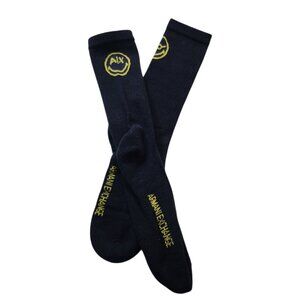 Armani Exchange Smiley Logo Sponge Socks Black